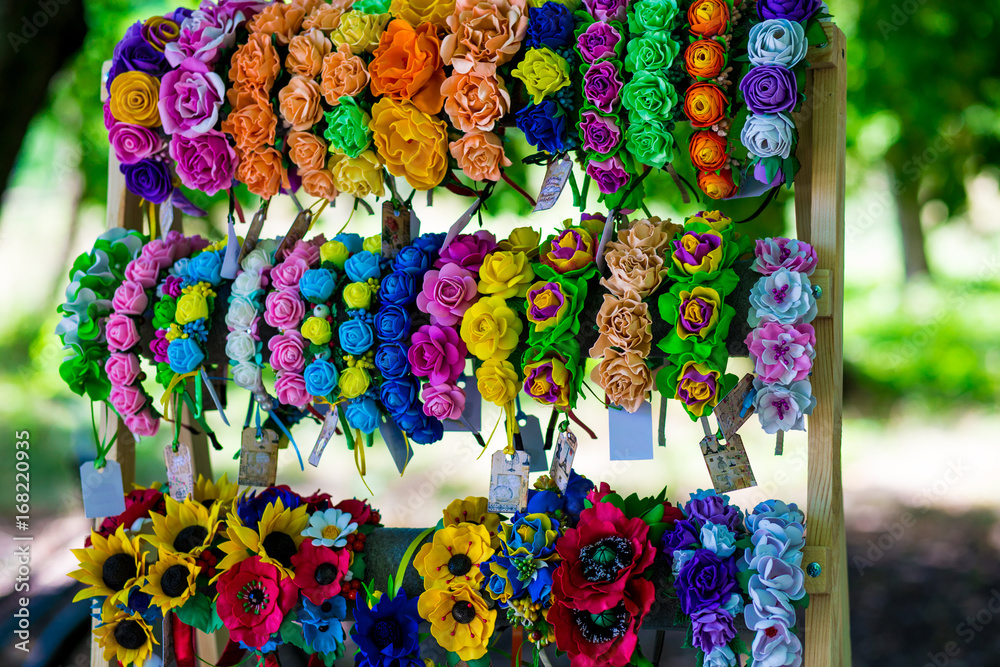 Handmade flower tiara deals