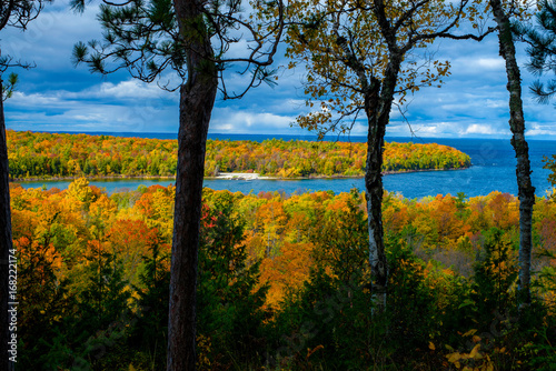 autumn overlook, peninsula state park., wisconsin photo