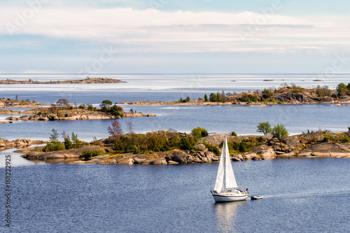 Slika na platnu Sailing in St. Anna's archipelago in the Baltic Sea