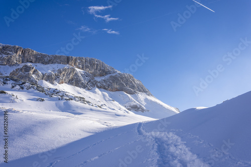 Alpen, Winter, Urlaub, Freizeit, Wandern, Schnee, Sonne, Halo, Rainbow © BerndVollmer