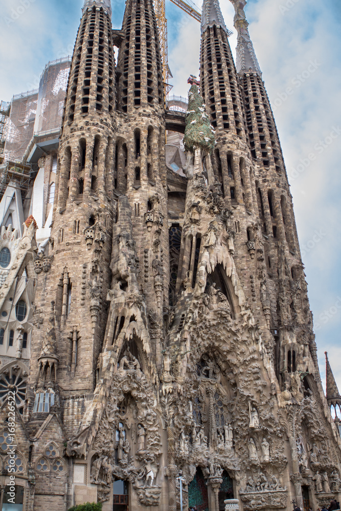 Fototapeta premium Sagrada Familia in Barcelona, Spain
