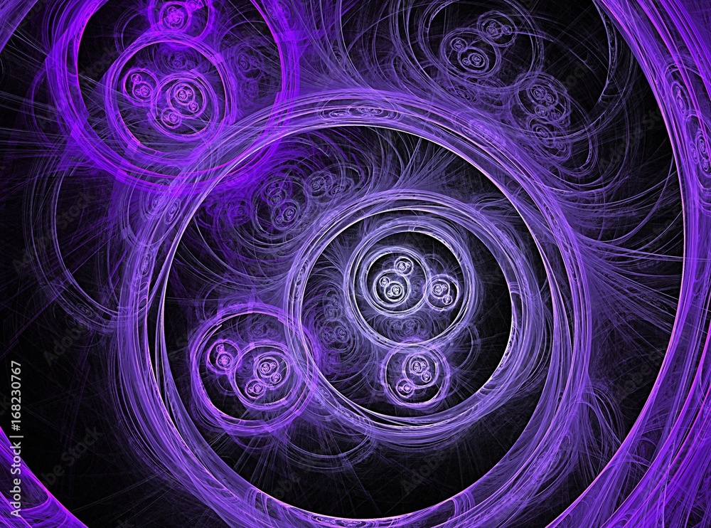 Fototapeta premium Violet decorative fractal