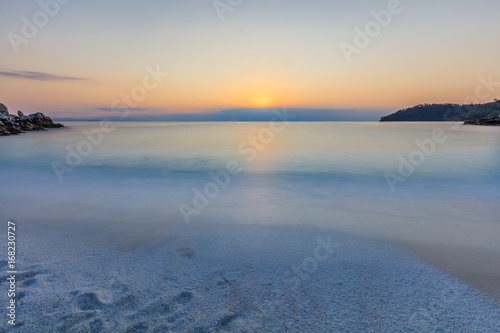 Marble beach  Saliara beach   Thassos Islands  Greece