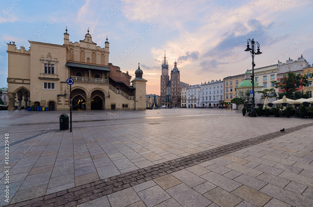 Krakow Rynek Glowny - The main square.