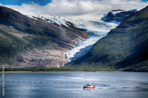 Svartisen glacier, Helgeland, Norway photo