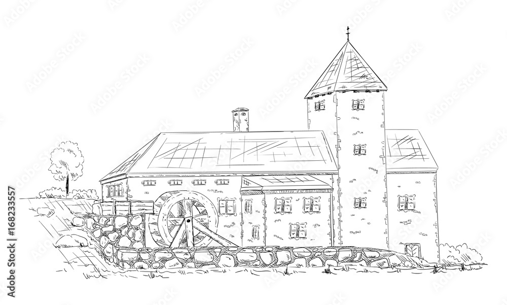 historical building watermill