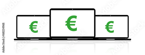 Laptop Banner - Euro Währung