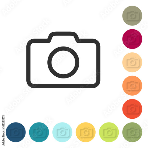 Farbige Buttons - Kamera
