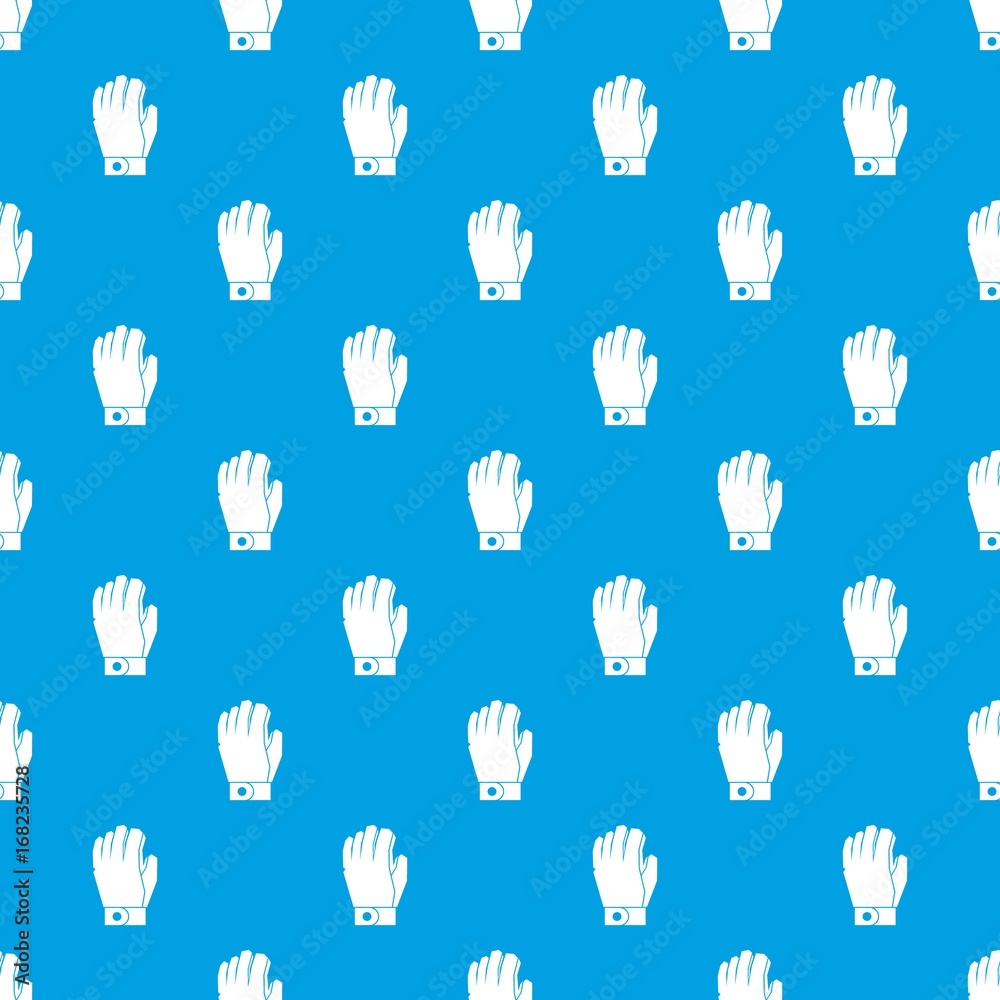 Hockey glove pattern seamless blue Hockey glove pattern seamless blue