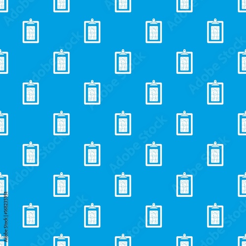 Game plan pattern seamless blue