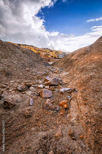 Wheal maid in cornwall england uk. Diused tin copper mine near bissoe and redruth 