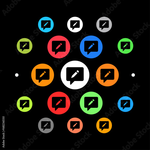 Modernes UI design - Kommentarfunktion-Symbol