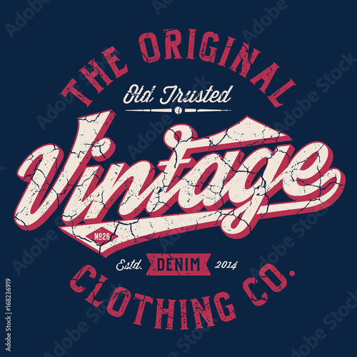 The Original Vintage Clothing Co. - Tee Design For Print