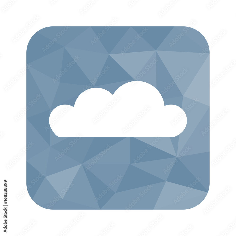 Low Poly Button - Wolke Low Poly Button - Wolke