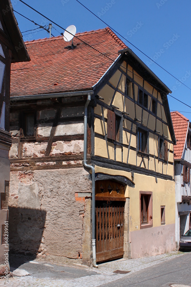 Fachwerkhaus in Boersch, rue des Vosges, Alsace