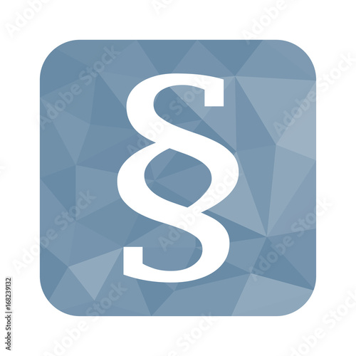 Low Poly Button - Paragraph-Symbol