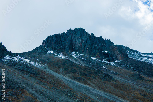 Top of a mountain at Nevado de Toluca Mexico