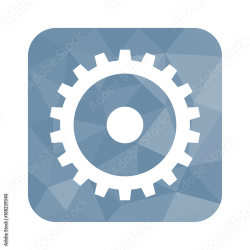 Low Poly Button - Einstellungen-Symbol