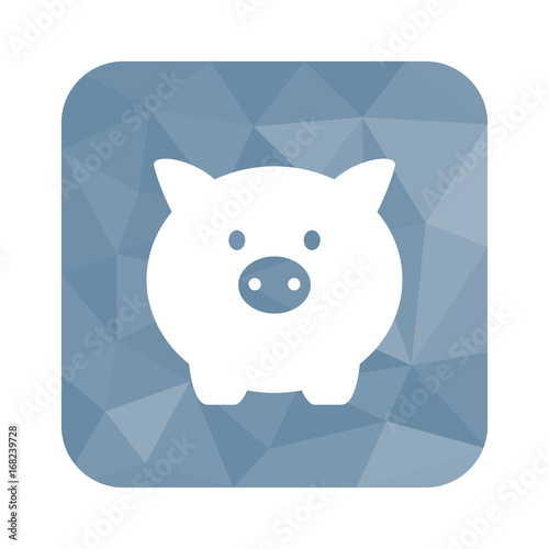Low Poly Button - Sparschwein