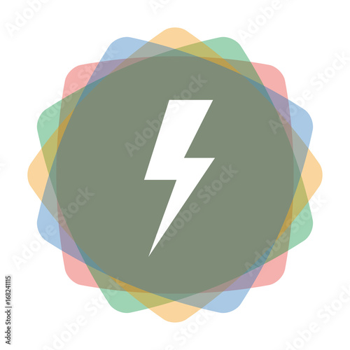 App Icon farbig Blitz