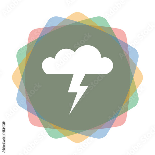 App Icon farbig Gewitterwolke