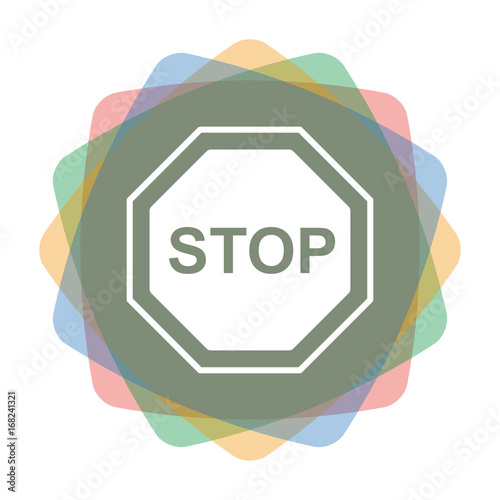 App Icon farbig Stopschild