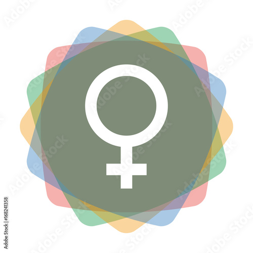 App Icon farbig Geschlechtersymbol Frau