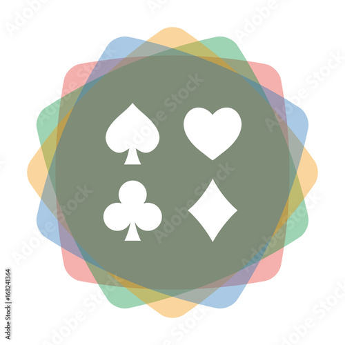 App Icon farbig Spielkarten Symbole