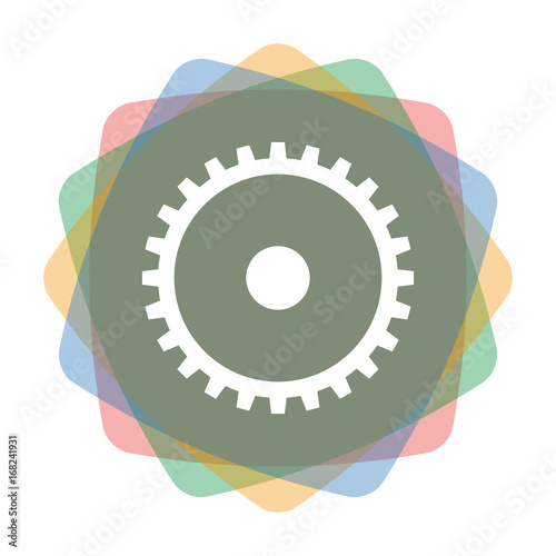 App Icon farbig Zahnrad viele Zähne