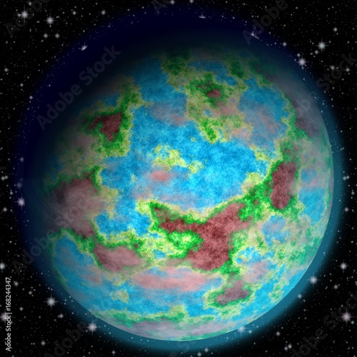 Fototapeta Naklejka Na Ścianę i Meble -  Trustful texture of earth like planet