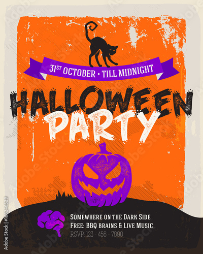 Halloween party poster