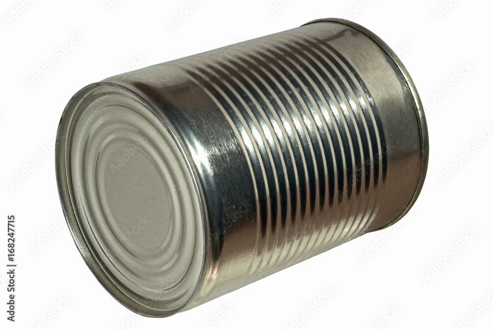 Tin can isolated on white background, isometric Tin can isolated on white background, isometric