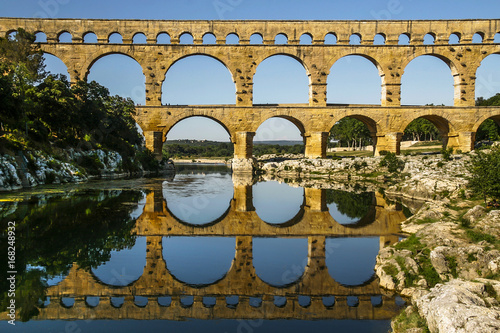 Historic Pont du gard in France. Europe