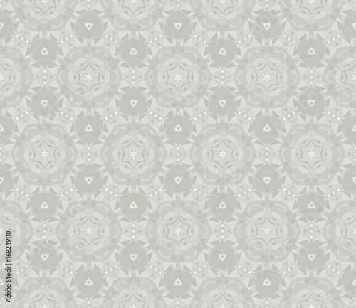 Vintage abstract floral seamless pattern. Vector retro texture. Grey colors.