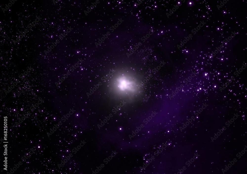 Obraz premium space galaxy 3d render