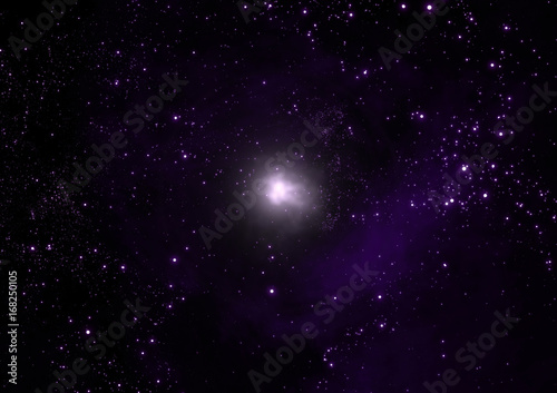 space galaxy 3d render