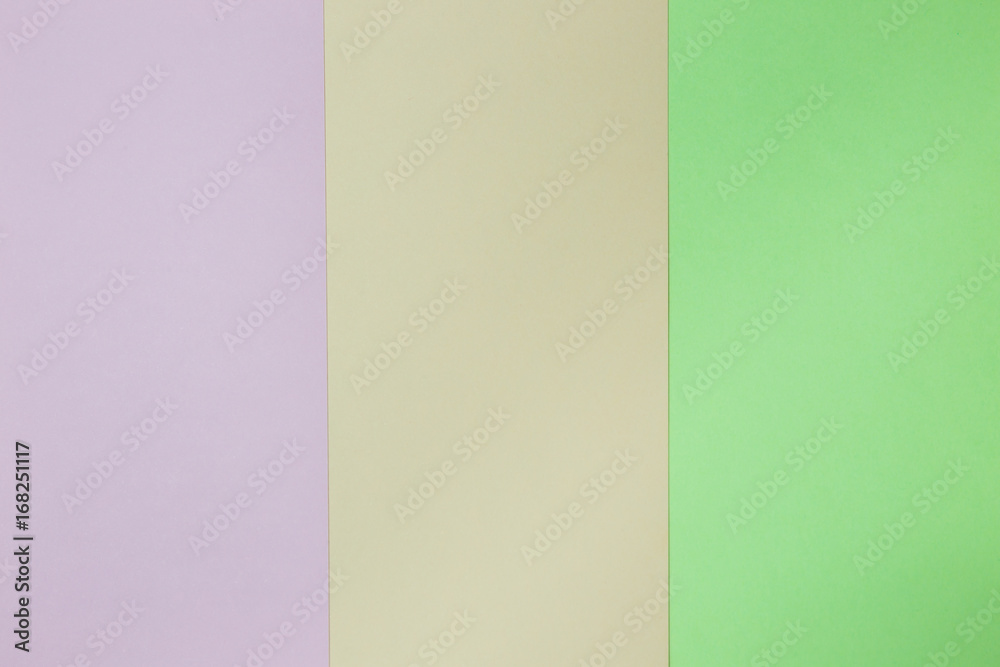 Abstract geometric paper background. Pink, green and orange trend colors. Concept or idea picture use for copy space