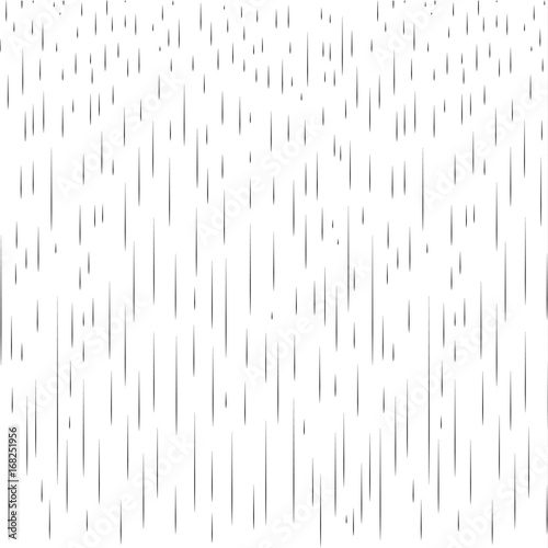 Rain pattern. Rainy drops, Fall rain, dynamic lines black and white vector illustration