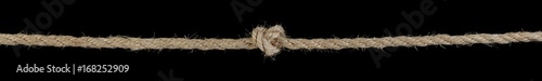 Long rope tied in a knot