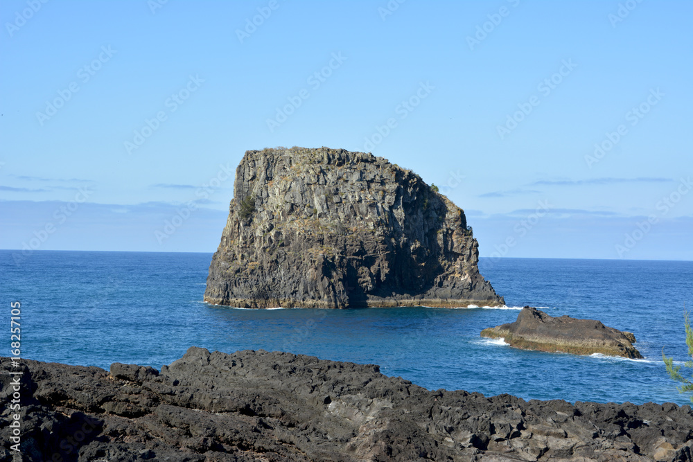 Sea rock at the tip of pier da sardinha in madeira portugal 5