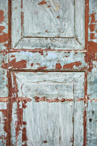 Aged wooden door surface