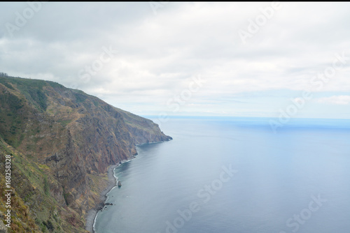 Views from the lighthouse in calheta, isla de madera photo