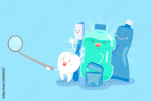 tooth with health concept