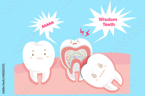 cute cartoon wisdom teeth