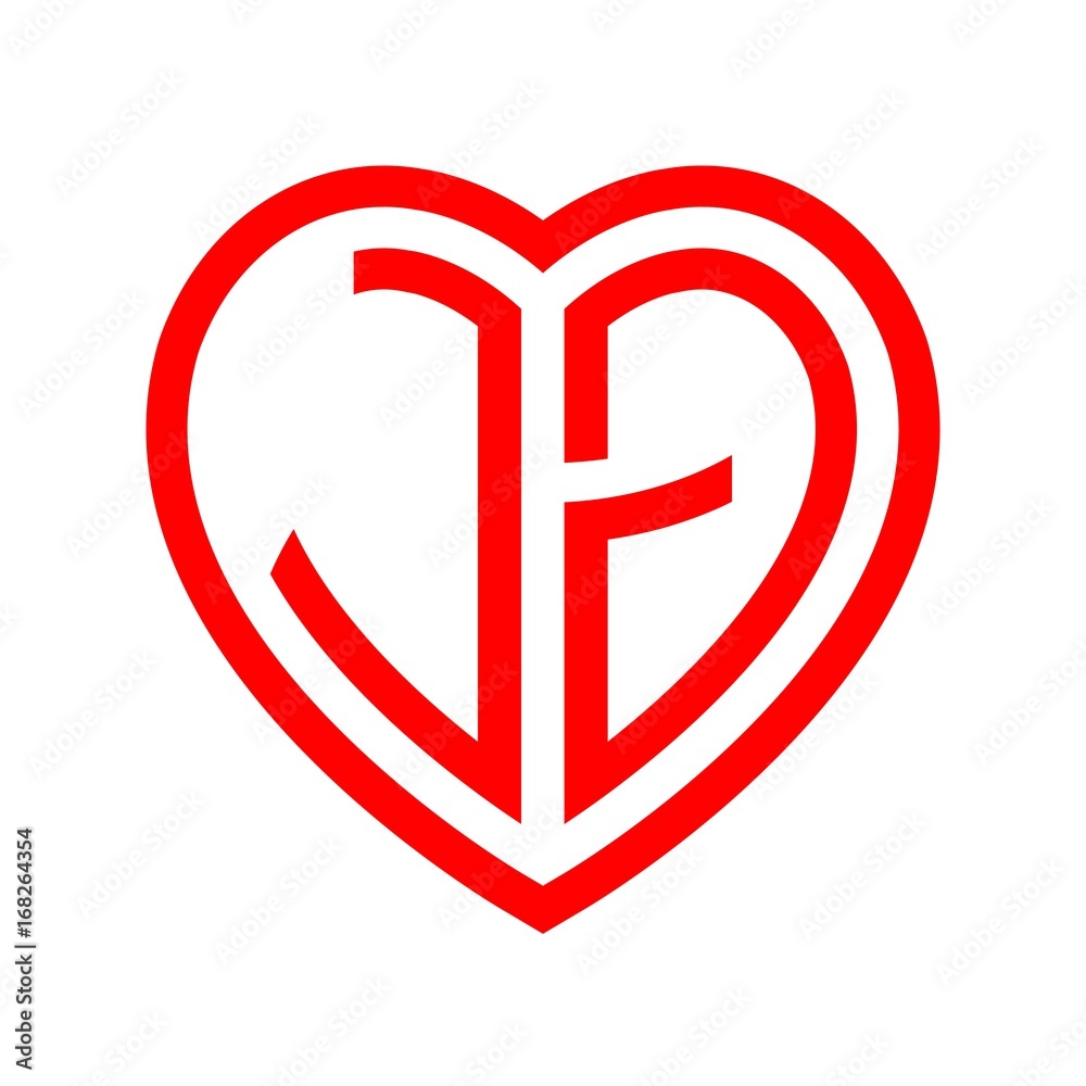 initial letters logo jg red monogram heart love shape initial letters logo jg red monogram heart love shape