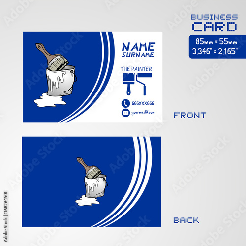 business card for painter worker