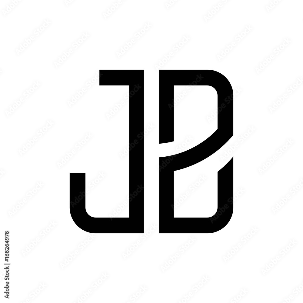 initial letters logo jz black monogram square rounded shape vector initial letters logo jz black monogram square rounded shape vector