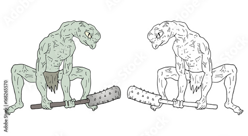 Creative monster illustration