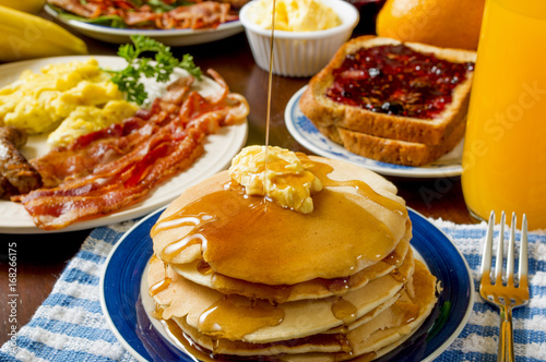 pancakes and all the fixens