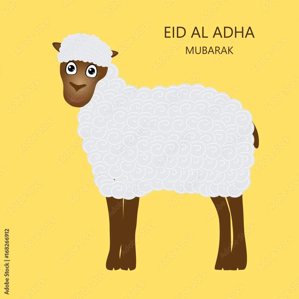 Naklejka premium Eid al Adha Mubarak Card
